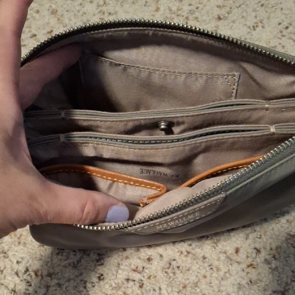 MZ Wallace nylon Pippa Gray Crossbody Bag